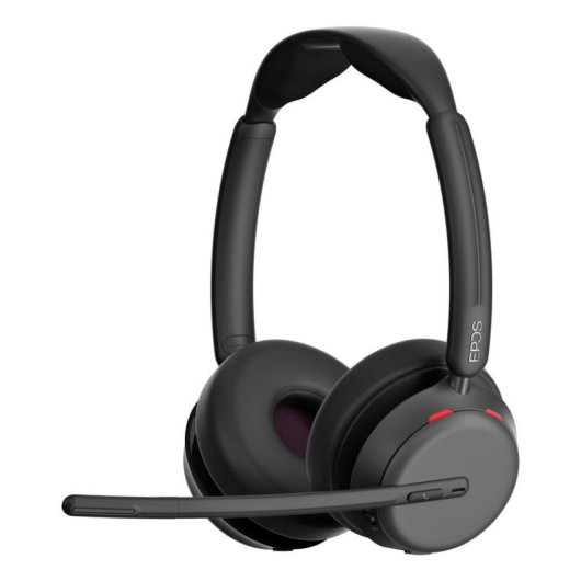 Auriculares EPOS IMPACT 1060 ANC inalámbricos Bluetooth para oficina con cancelación de ruido, micrófono y negro