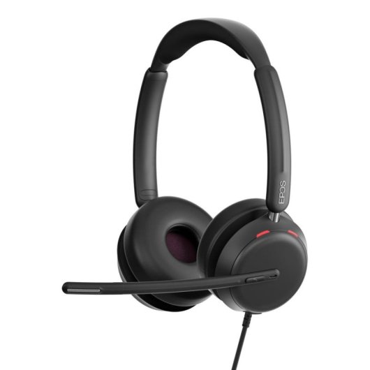 Auriculares EPOS IMPACT 860 con cable USB-C para oficina con cancelación de ruido negros