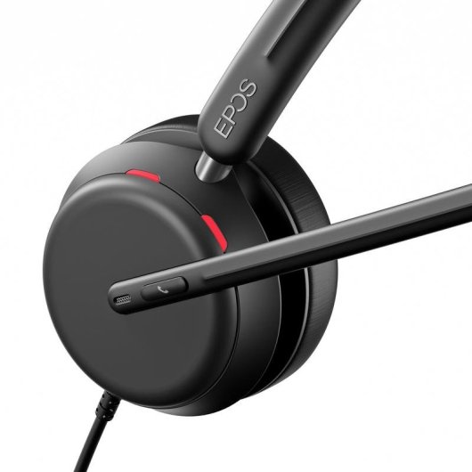 Auriculares EPOS IMPACT 860 con cable USB-C para oficina con cancelación de ruido negros