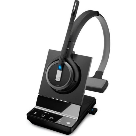 Auriculares EPOS IMPACT SDW 5036T inalámbricos DECT con cancelación de ruido, micrófono y uso oficina, negros