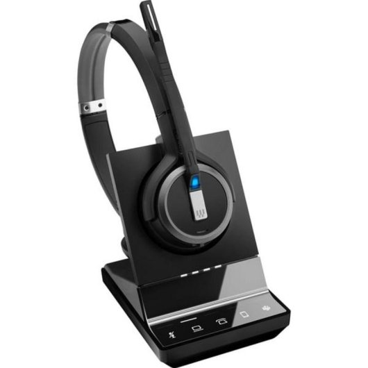 Auriculares EPOS IMPACT SDW 5066T inalámbricos DECT con cancelación de ruido, micrófono, negro