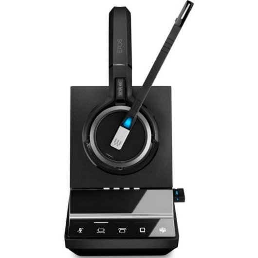 Auriculares EPOS IMPACT SDW 5066T inalámbricos DECT con cancelación de ruido, micrófono, negro