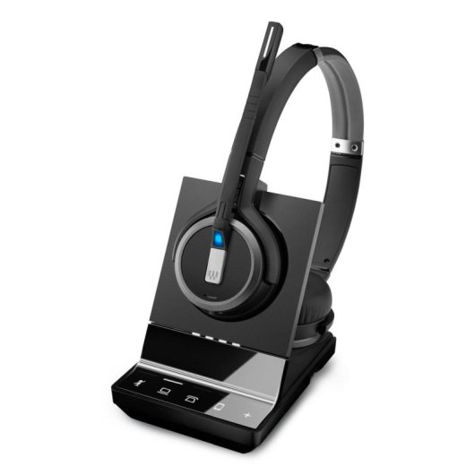 Auriculares EPOS IMPACT SDW 5066 sans fil DECT avec annulation de bruit, micro et serre-tête noir
