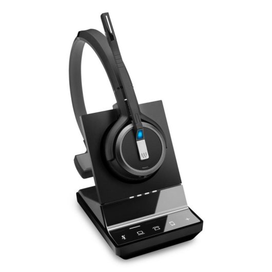 Auriculares EPOS IMPACT SDW 5036 inalámbricos DECT con cancelación de ruido, micrófono y alcance 180 m, negro