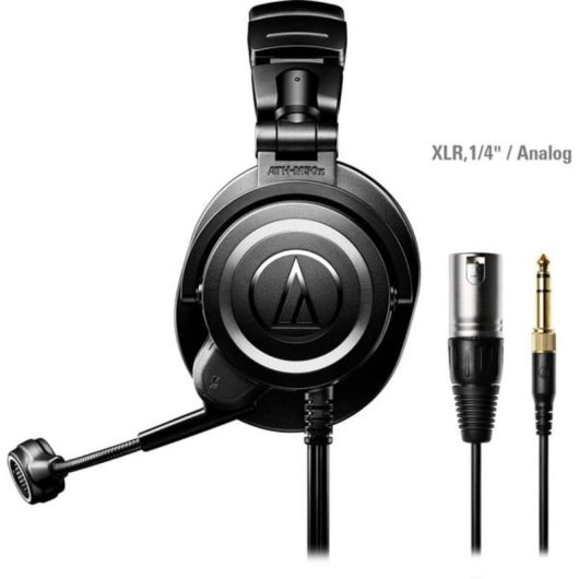 Auriculares Audio-Technica ATH-M50xSTS con micrófono USB, reducción de ruido, negro