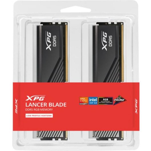 Memoria RAM ADATA XPG Lancer Blade RGB 64GB 2x32GB DDR5 6000MHz CL28 AMD EXPO Negro