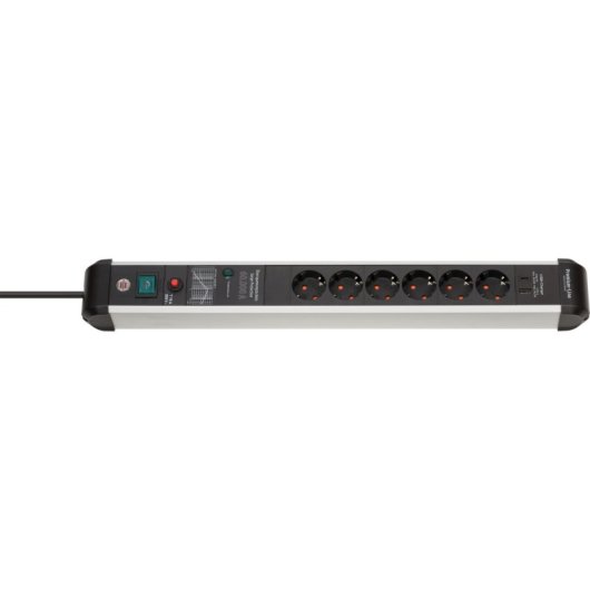Regleta Brennenstuhl 1391010620 6 Tomas USB-A y USB-C con protección