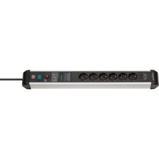 Regleta Brennenstuhl 1391010620 6 Tomas USB-A y USB-C con protección