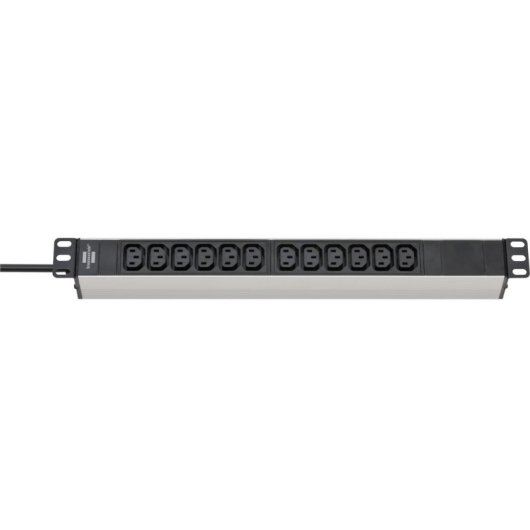 Multipresa Brennenstuhl 1390007112 12 prese C13 2 m interno IP20 nero argento
