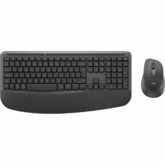Teclado Logitech Signature Comfort Plus sem fios com rato gráfico inglês internacional