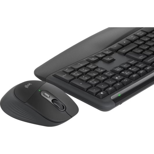 Teclado Logitech Signature Comfort Plus sem fios com rato gráfico inglês internacional
