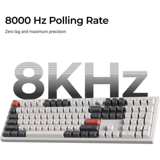 Teclado Keychron Q6 Ultra 8K mecánico completo con RGB y conexión múltiple USA