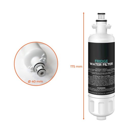 Filtro De Agua Para Frigorífico Compatible Con Lg, Kenmore. Códigos Lt700p, 46-9690, Adq36006101