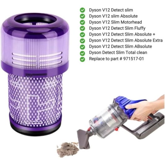 3 Filtros Hepa Compatibles Con Aspiradora Dyson V12