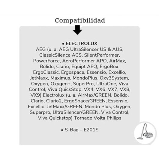 Pack De 4 Bolsas Para Aspiradora En Microfibra Compatibles Con Philips, Aeg