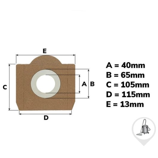 Pack De 4 Bolsas De Papel Compatibles Con Aspiradoras Rowenta, Bully, Collecto, Kärcher Wd3