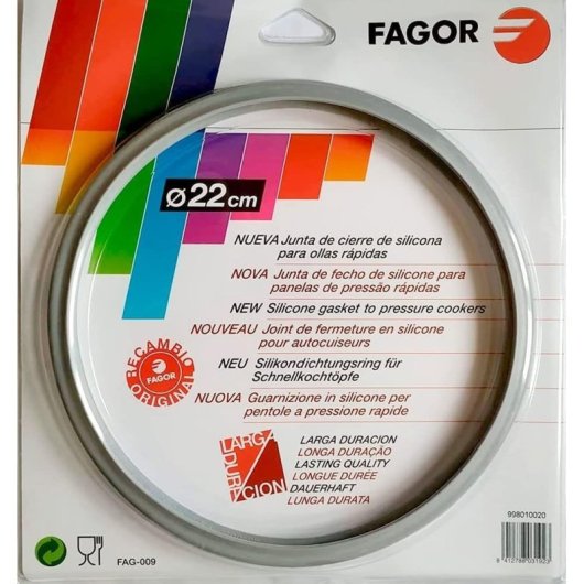 Junta De Goma Para Olla Rápida Original Fagor | Diámetro Interior 22 Cm | Cod. Original M18804554