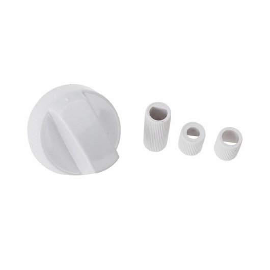 Mandos Cocina Estándar Universales Eje 6mm Blanco (4 Unidades) | Repuesto Adaptable Para Placas De G