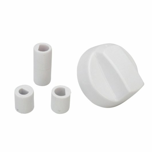 Mandos Cocina Estándar Universales Eje 6mm Blanco (4 Unidades) | Repuesto Adaptable Para Placas De G