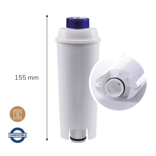 Filtro De Agua Compatible Con De'longhi C002, 5513292811, Ser3017 | Mejora El Sabor Del Café