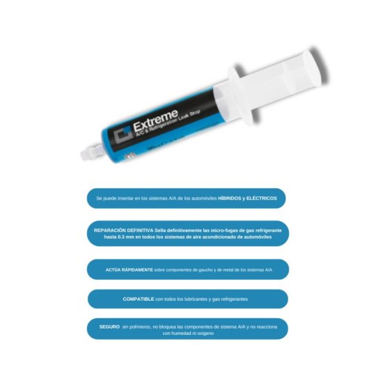 Errecom Extreme 12 Ml, Sellador De Fugas Para Sistemas De Aire Acondicionado
