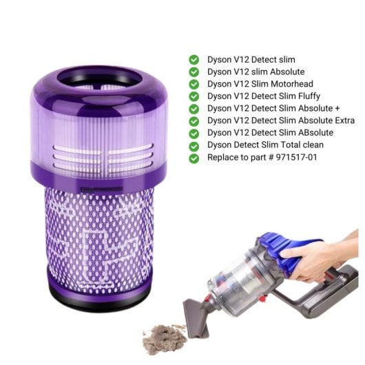 Filtro Hepa Compatible Con Aspiradora Dyson V12