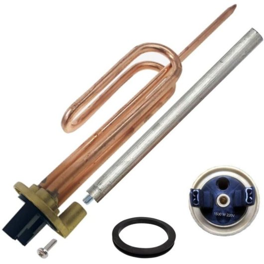 Resistencia Curva 1500w + Ánodo + Junta Termos Cointra Thermor Ariston