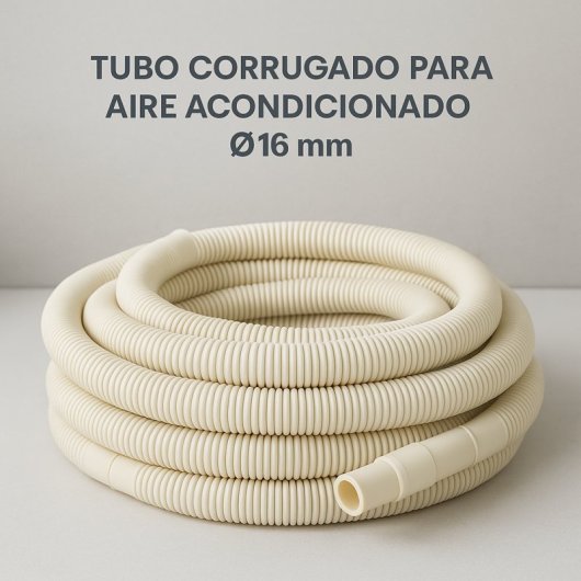 Tubo Corrugado Drenaje De Condensados Ø16 Mm