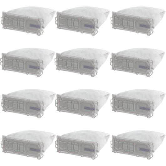Conjunto De 12 Bolsas De Tela Para Aspiradora Vorwerk Compatible Con Modelos 135, 136, 135sc, Vk136