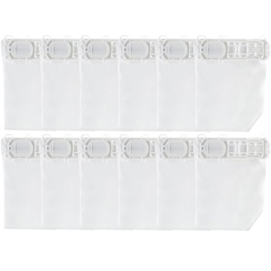 Conjunto De 12 Bolsas De Tela Para Aspiradora Vorwerk Compatible Con Modelos 135, 136, 135sc, Vk136