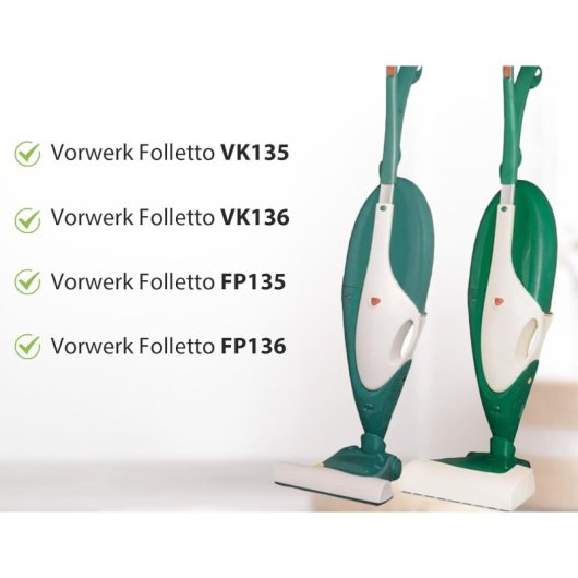 Conjunto De 12 Bolsas De Tela Para Aspiradora Vorwerk Compatible Con Modelos 135, 136, 135sc, Vk136