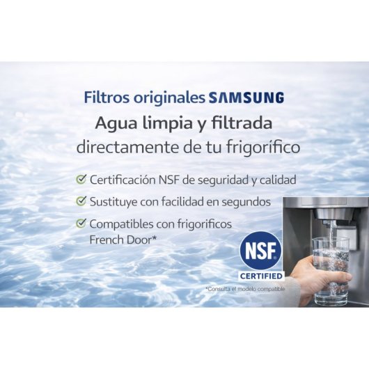 Filtro De Agua Para Frigorífico Compatible Con Samsung French Door – Da97-17376b – Original