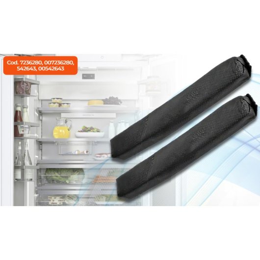 Kit De 2 Filtros De Carbón Activo Para Frigorífico Y Congelador Para Miele. Códigos 07236280, Kkf-rf