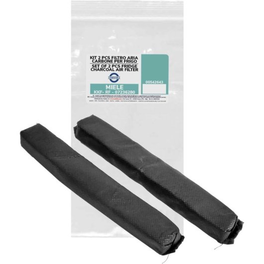 Kit De 2 Filtros De Carbón Activo Para Frigorífico Y Congelador Para Miele. Códigos 07236280, Kkf-rf