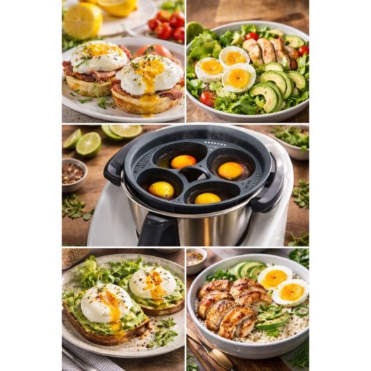 Cocedor De Huevos Compatible Thermomix Tm7 Tm6 Tm5 Tm31 – Accesorio Para Cocinar Hasta 4 Huevos