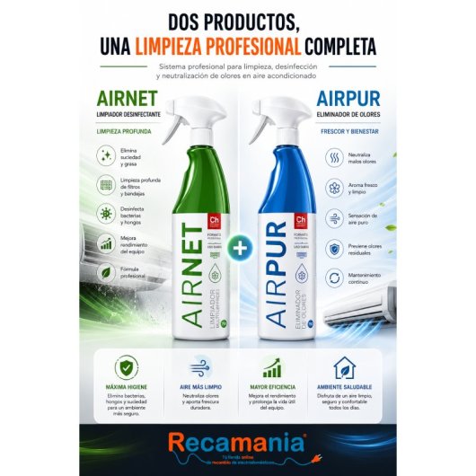 Kit Airnet + Airpur Limpiador Y Elimina Olores (prime)