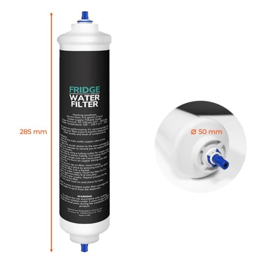 Filtro De Agua Para Frigorífico Compatible Con Samsung, Lg, Haier. Códigos 0060823485a, 5231ja2010b