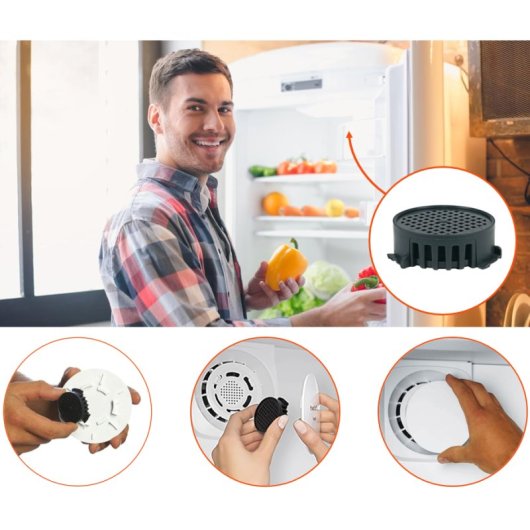 Kit De 2 Filtros De Carbón Activo Para Frigoríficos Y Congeladores, Compatible Con Liebherr: 9096342
