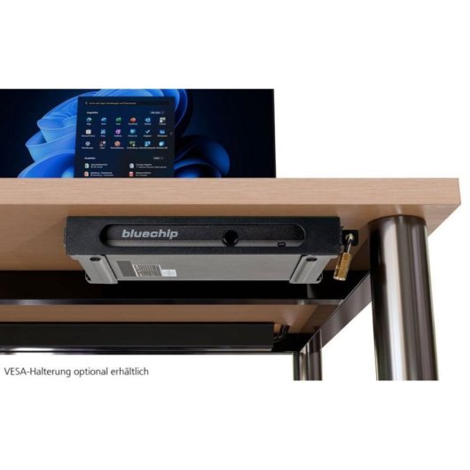 Mini PC Bluechip BUSINESSline M11100g-P Intel N100 8GB 120GB SSD UHD Graphics Windows 11 Pro Fanless Triple Display