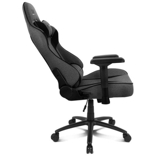 Silla Gaming Drift DR90XXL Tela Gris/Negro Reposabrazos 4D XL