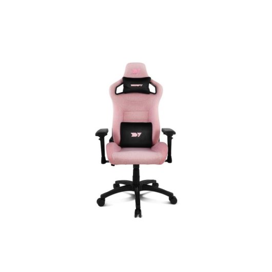 Cadeira Gaming Drift DR220 Tecido Rosa Braços 4D Ergonomica
