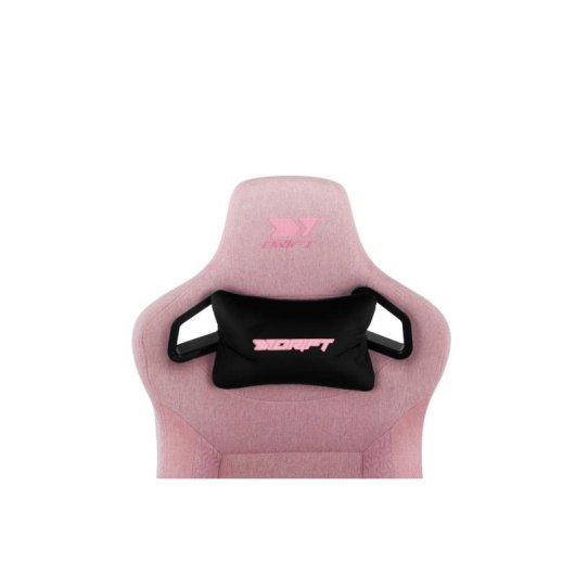 Cadeira Gaming Drift DR220 Tecido Rosa Braços 4D Ergonomica