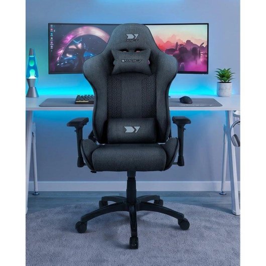 Silla Gaming Drift DR190 Fabric Tela Gris Oscuro