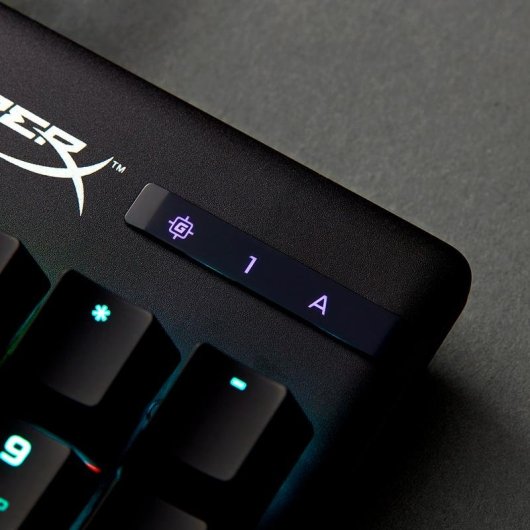 Tastiera HyperX Alloy Origins compatta con switches HyperX Red e RGB FR