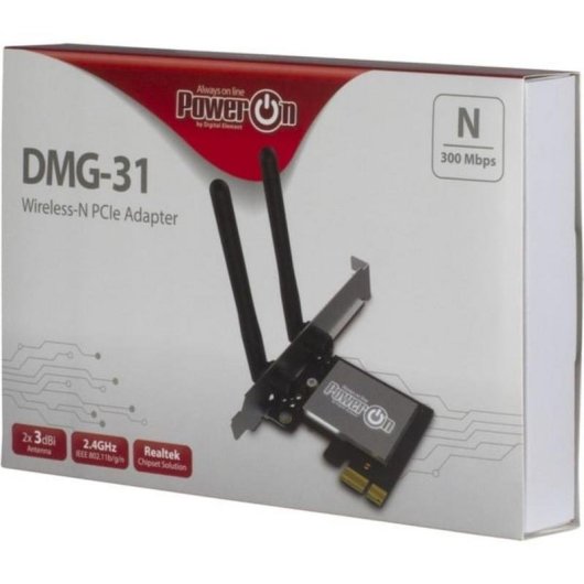 Netzwerkkarte Inter-Tech DMG-31 PCI Express 300 Mbit/s Wi-Fi 4 2,4 GHz