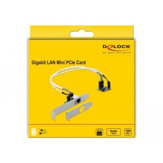 Placa de Rede DeLOCK 95265 Mini PCIe Ethernet Gigabit 1000 Mbit/s removível