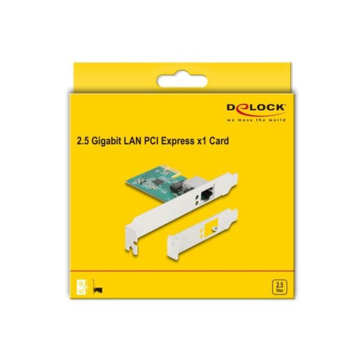 Scheda di Rete DeLOCK PCI Express x1 RJ45 2,5 Gigabit LAN Realtek RTL8125B