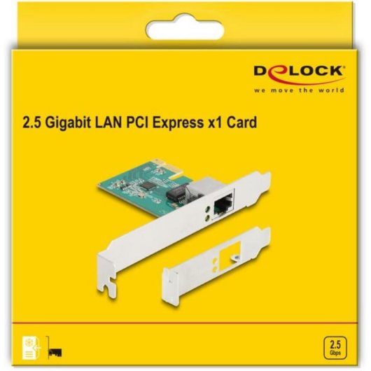 Scheda di Rete DeLOCK PCI Express x1 RJ45 2,5 Gigabit LAN Realtek RTL8125B