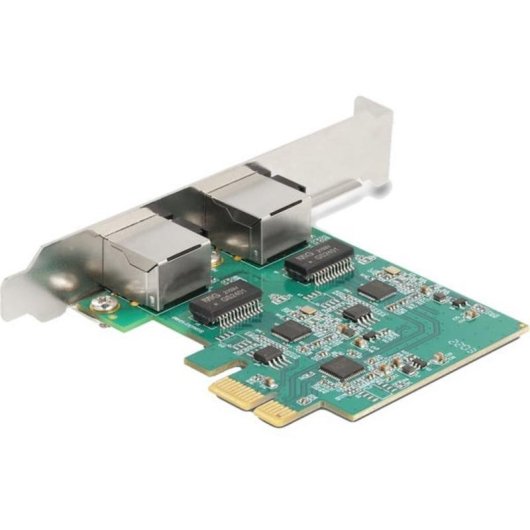 Netzwerkkarte DeLOCK 88101 PCI Express x1 2,5 Gigabit LAN Dual-Port Weiß