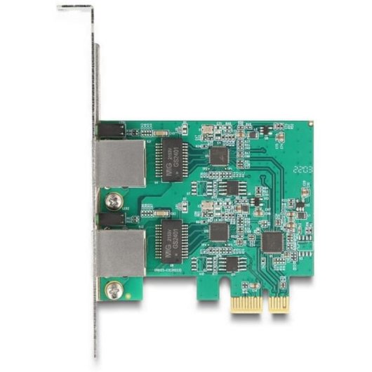 Netzwerkkarte DeLOCK 88101 PCI Express x1 2,5 Gigabit LAN Dual-Port Weiß
